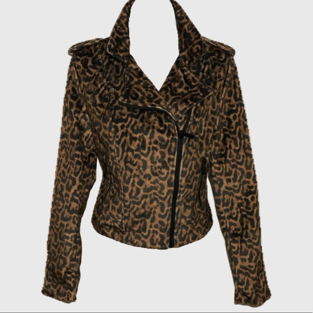 Bebe Leopard Print Jacket - image 2